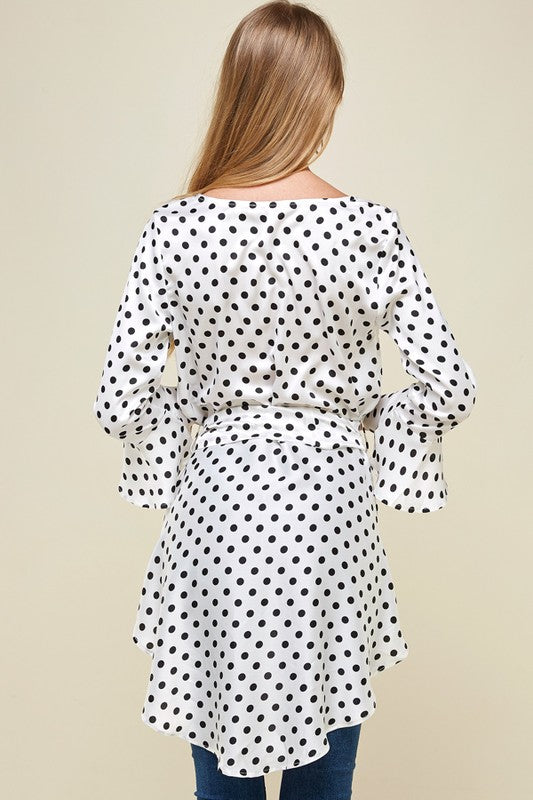 Polka Dot High- Low Top - Farmhouse 208