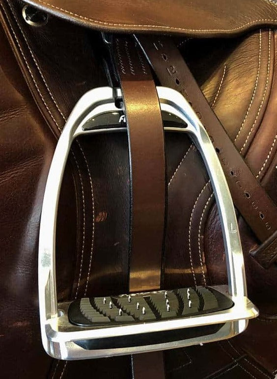 Flex On Shock Absorbing Aluminum Hunter Stirrups with Inclined Ultra Grip [HUNTER APPROVED] - Farmhouse 208