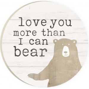 Love You More than I Can Bear Car Coaster - Farmhouse 208