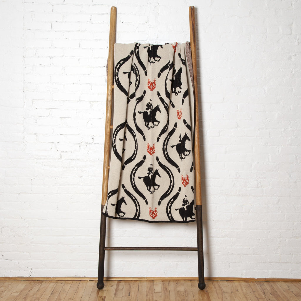 Eco Hunt Throw Flax/Black/Spice