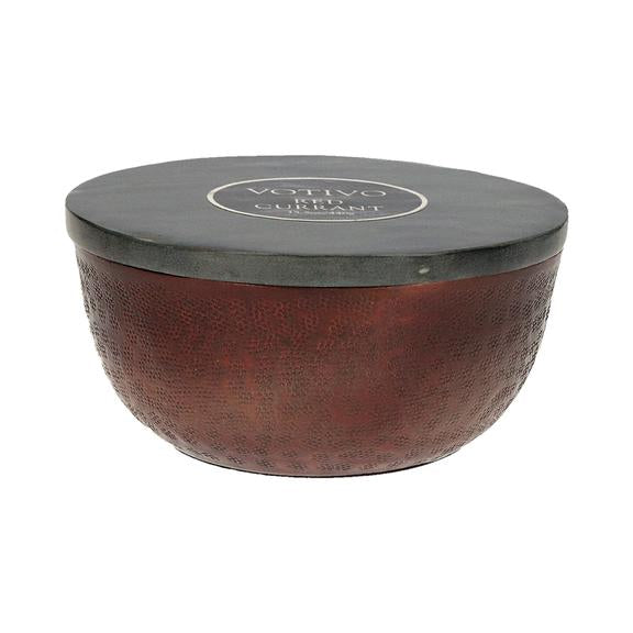 Votivo Red Currant Scented Hammered Stone Candle - Farmhouse 208
