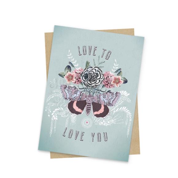 Love to Love Small Greeting Card - Farmhouse 208