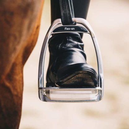 Flex On Shock Absorbing Aluminum Hunter Stirrups with Inclined Ultra Grip [HUNTER APPROVED] - Farmhouse 208