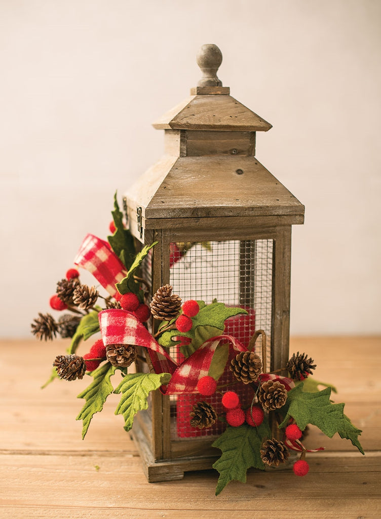 Wood & Screen Lantern - Farmhouse 208