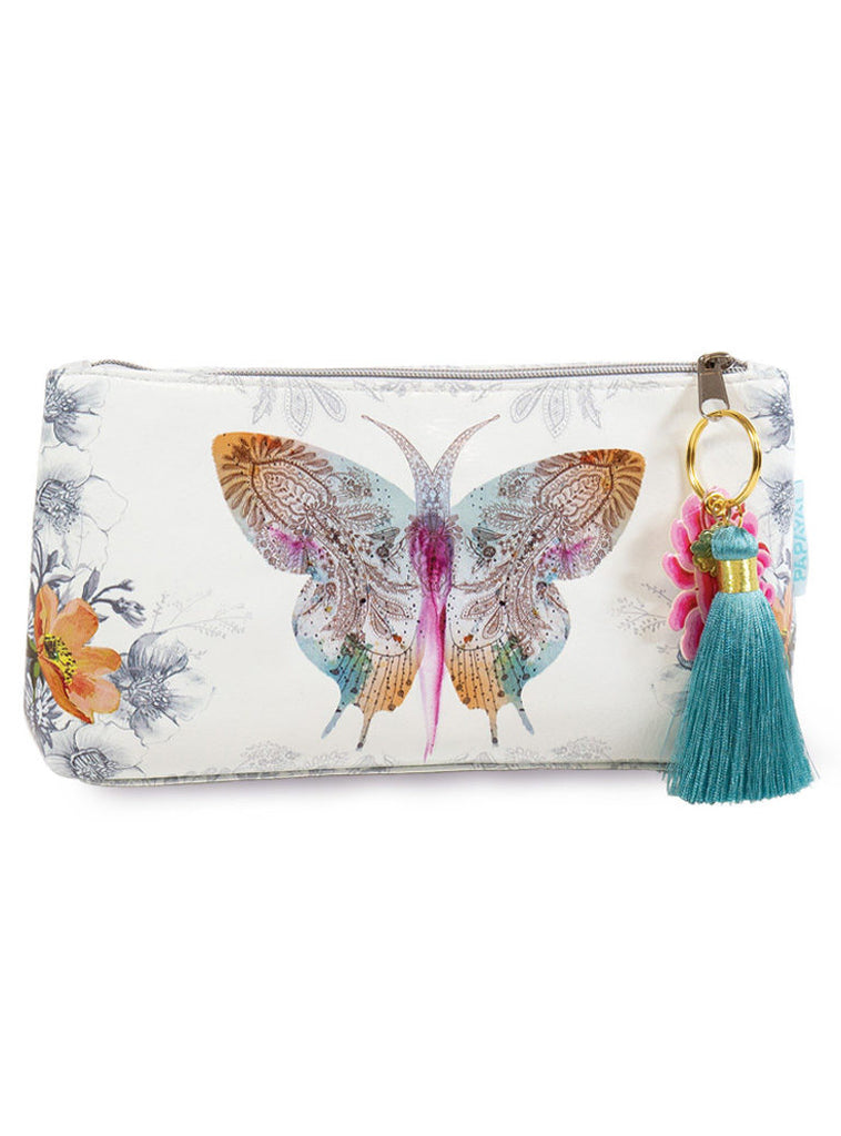 Colorful Butterfly Small Pouch with Tassel - Farmhouse 208